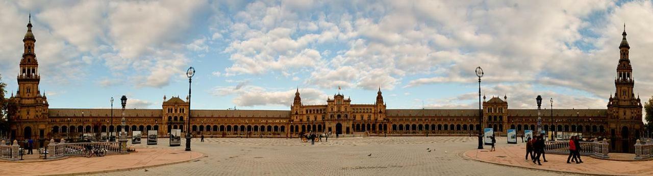 Las Cruzadas Melia-Plaza De Espana Sevilla Bagian luar foto